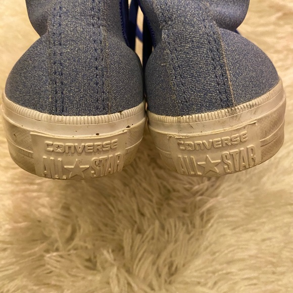 Converse Light Blue High-Tops - Picture 3 of 8